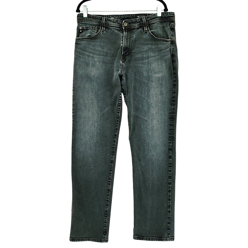 AG Owens Jeans 36x34(34x29.5) Mens Faded Black Athletic Fit Stretch Denim Preppy